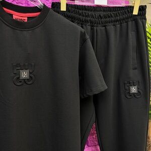 HUGO Black Logo Patch Sweatshirt